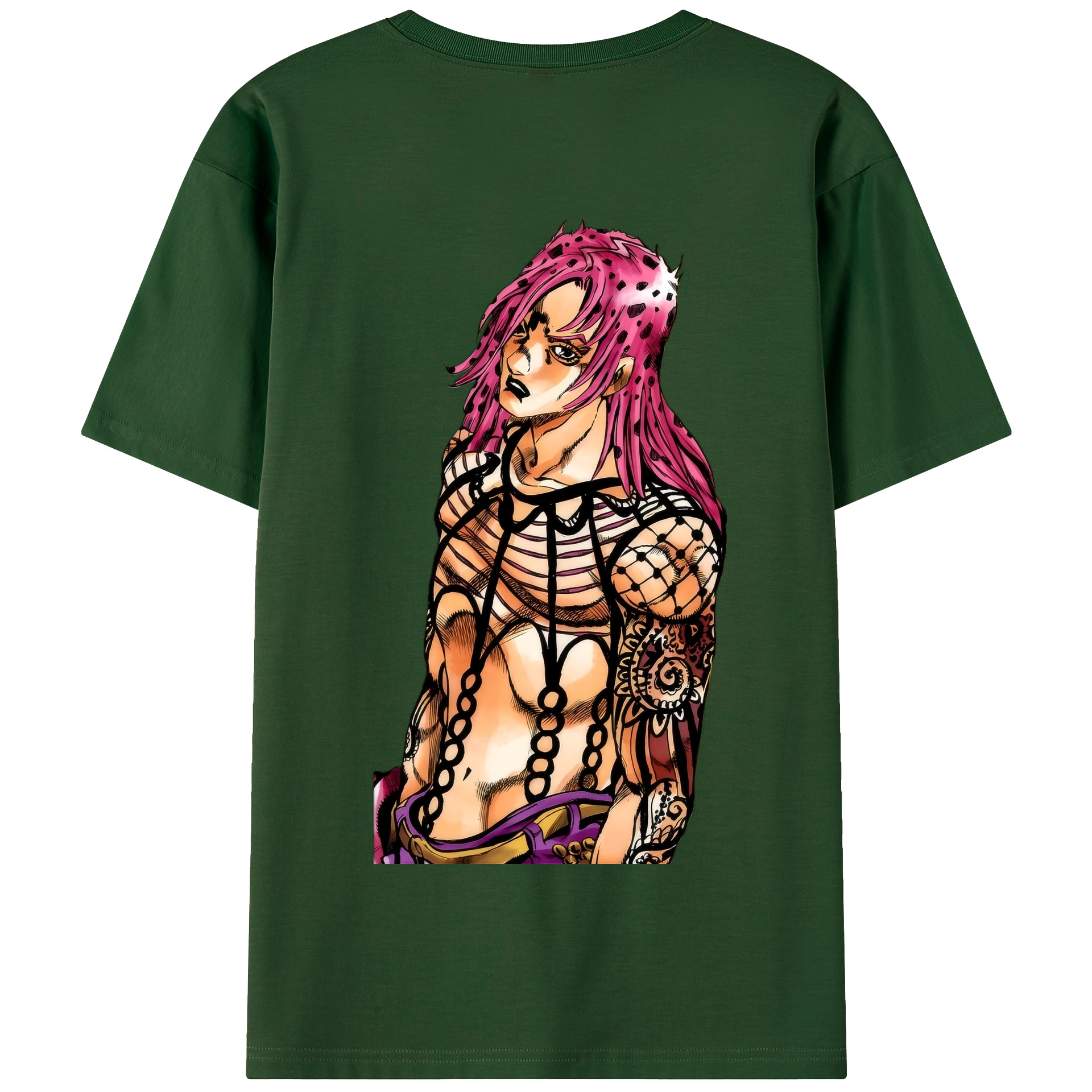 （画像用） ジョジョの奇妙な冒険 ビネガー?ドッピオ JoJo's Bizarre Adventure Vinegar Doppio 綿100％半袖Tシャツ（背面プリント）